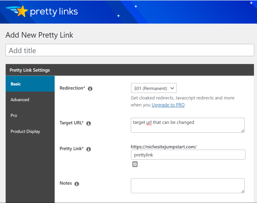 pretty links